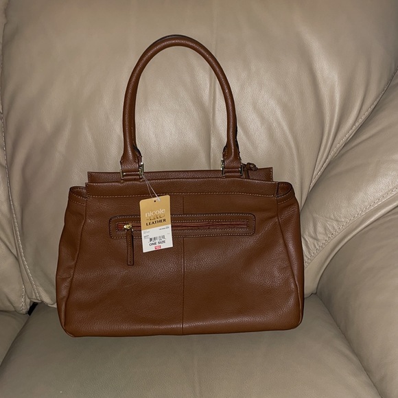 NWT Nicole Miller leather bag - Picture 2 of 7